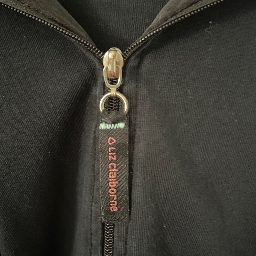 Liz Claiborne Women’s Black Zip-Up Jacket - Picture 4 of 6